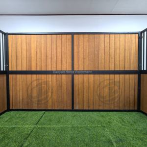 Kits d'écurie pour chevaux compacts et fonctionnels, en métal galvanisé, portes coulissantes/balançoires en bambou, construction robuste, design portable, flexible - Product Image 6