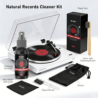 Kit de nettoyage portable 50 ml pour disques optiques, nettoyant à base d'extraits végétaux naturels pour disques vinyles, CD, DVD, élimination des rayures et de la poussière