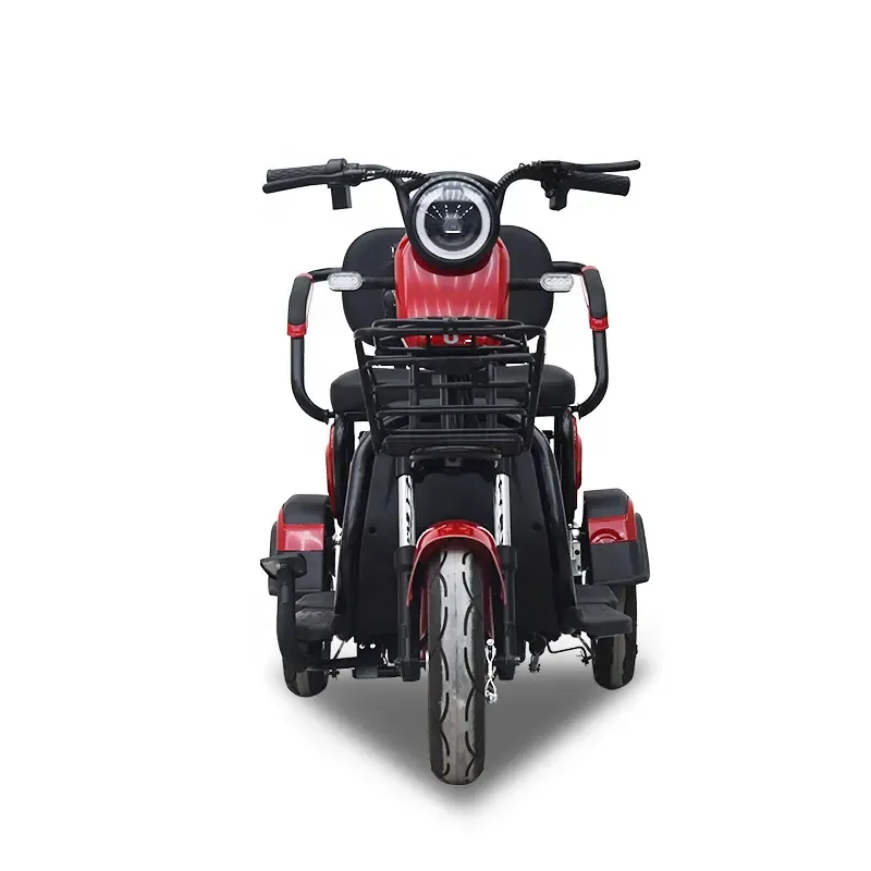 Nuovo Design Scooter elettrico bicicletta triciclo eTrike di alta qualità a tre ruote 3 passeggeri adulto triciclo passeggero elettrico