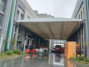 Carpa Retráctil Impermeable <span class=keywords><strong>con</strong></span> Ruedas, Gazebo <span class=keywords><strong>Plegable</strong></span> Resistente <span class=keywords><strong>con</strong></span> Marco Galvanizado para Eventos al Aire Libre - Product Image 4