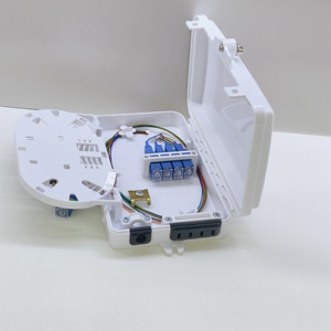 Boîtier de jonction à fibre optique ABS 4 cœurs, blanc, compact, mural pour FTTH - Product Image 5