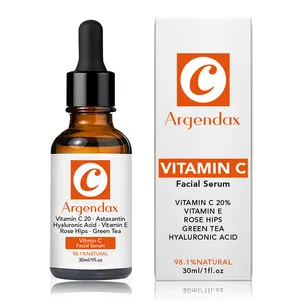 Private label 30ml pure organic brightening facial face anti aging vitamin c serum