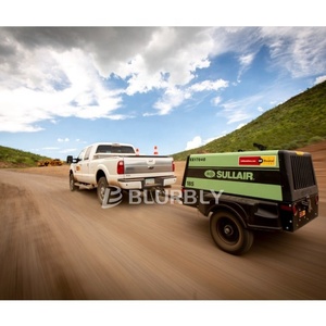Sullair 185 CFM xách tay nổ mìn lỗ động cơ diesel Điều khiển quay áp suất thấp 46 kW lister động cơ diesel Máy nén khí - Product Image 3