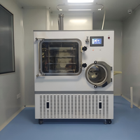 0,5m² In-situ vacuümvriesdroger siliconenolie verwarming PLC automatische voedsel- en fruitlyofilisatie-apparatuur