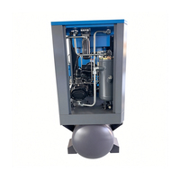 Compresor de Aire de Tornillo de 15KW 380V Lubricado con Aceite, Refrigerado por Aire, 16 Bar, Funcionamiento Silencioso para Construcción y Uso Doméstico con Bloque de Compresión