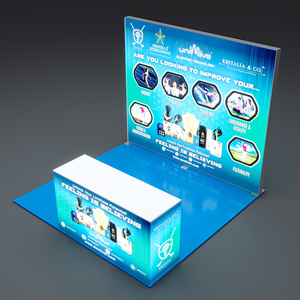하이 퀄리티 라이트 박스 배경 무역 스탠드 빠른 설치 휴대용 스탠드 디스플레이 라이트 박스 스탠드 - Product Image 2