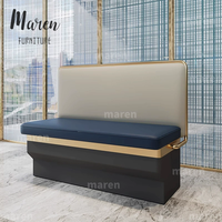 Maßgefertigte Moderne Restaurant-Möbelsets Halbrunde Sofa-Garnitur mit Esstisch für Hotel, Restaurant, Café