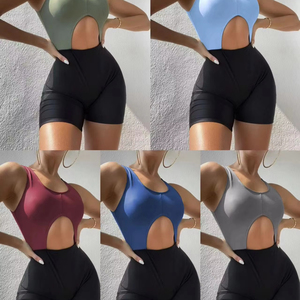 Conjunto de Bikini de Una Pieza de Nuevo Estilo para Mujer, Diseño Sexy, Sujetador Push-Up con Aberturas y Traje de Baño de Cintura Alta - Product Image 6