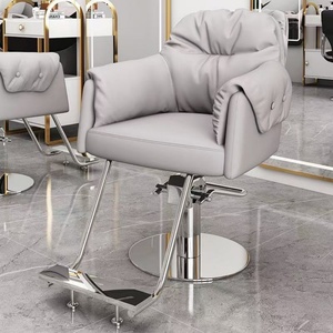 Chaise de salon de coiffure Syf, chaise en acier inoxydable, chaise de coupe de cheveux haut de gamme avec réglage en hauteur et pivotant, épaissie, spécifique au salon - Product Image 4