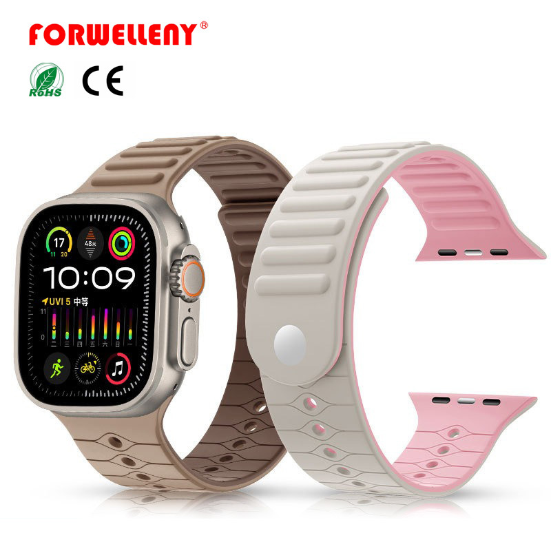 Forwelleny Newest Powerful Magnetic Silicone Wrist Bracelet Strap for <strong>Apple</strong> <strong>Watch</strong> S11 10 Ultra 49mm 42mm 46mm <strong>Watch</strong> Band