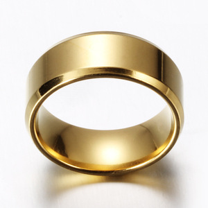 Nhà máy có thể tùy chỉnh nhẫn thép titan, nhẫn 8mm, Nhẫn đơn giản và cá nhân, logo khắc laser và nhẫn trống - Product Image 6