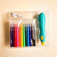 Kit de marqueurs aérographe lavables, ensemble de bricolage pour projets artistiques avec kit de pulvérisation aérographe pour enfants
