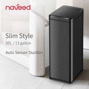 <span class=keywords><strong>Cubo</strong></span> <span class=keywords><strong>de</strong></span> <span class=keywords><strong>basura</strong></span> con sensor automático inteligente <span class=keywords><strong>de</strong></span> 50L, <span class=keywords><strong>cubo</strong></span> <span class=keywords><strong>de</strong></span> <span class=keywords><strong>basura</strong></span> <span class=keywords><strong>de</strong></span> acero inoxidable <span class=keywords><strong>de</strong></span> Diseño estrecho <span class=keywords><strong>de</strong></span> 13 galones para uso en cocina y hotel - Product Image 6