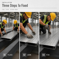 Plancher en acier de qualité export, sans béton, prix d'usine pour les fournisseurs mondiaux de matériaux de structure en acier