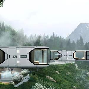 Maison capsule futuriste préfabriquée pour le tourisme Smart Tiny House Capsule préfabriquée Hotel E40 - Product Image 4