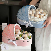 Boîte cadeau ronde en papier durable Shimmerstar pour berceau de bébé, idéale pour les cadeaux d'anniversaire d'enfant et les souvenirs de baby shower - Vente chaude