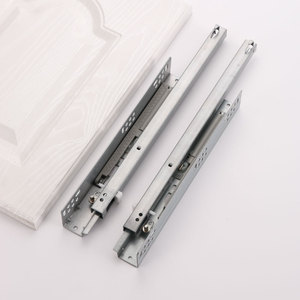 Rieles deslizantes telescópicos de cierre suave para muebles de cocina, con rodamientos de bolas, extensibles y ocultos, para el hogar y la oficina. - Product Image 1