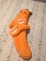 Nouvel oreiller en peluche Carrot King avec fonction de tapotement et de chauffage, en coton creux, pour dormir et se masser, idéal pour adultes