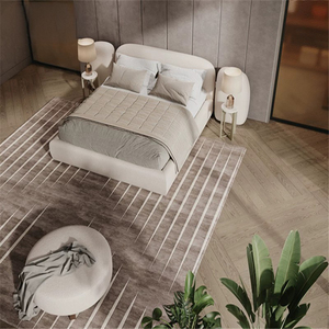 Spongde PaoloCastelli Modern Light Luxury Leather King/<span class=keywords><strong>Queen</strong></span> <span class=keywords><strong>Size</strong></span> Canopy <span class=keywords><strong>Bed</strong></span> con función de masaje Almacenamiento para apartamento pequeño - Product Image 2