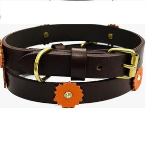 Meilleure vente collier de chien en cuir néon noir de luxe souple rembourré PU colliers de dressage solide exportateur indien direct durable - Product Image 6