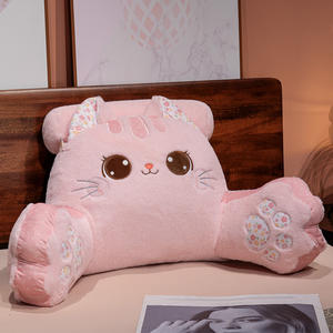 Peluche gatto bambola comodo e morbido cotone e tessuto supporto lombare per divano e letto - Product Image 3