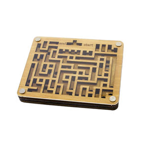 <span class=keywords><strong>Labyrinthe</strong></span> en bois découpé au <span class=keywords><strong>laser</strong></span> 3D à deux couches Puzzle <span class=keywords><strong>Labyrinthe</strong></span> anti-stress en PVC Jeu de puzzle stimulant pour adultes bébés - Product Image 1