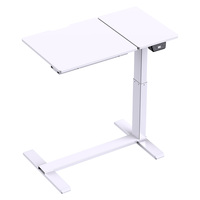 Bureau à domicile Bureau assis et debout roulant Ordinateur de lit Table d'ordinateur portable Bureau debout mobile pneumatique avec roues
