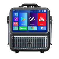 Système de karaoké professionnel avec deux haut-parleurs de 4 pouces, machine de karaoké, haut-parleur Bluetooth pour fête avec écran tactile de 13,3 pouces pour les enfants