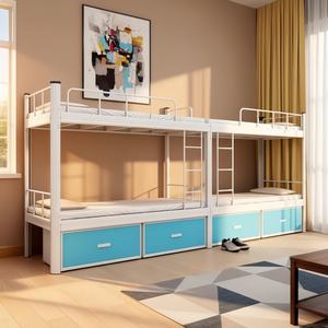 Lits superposés modernes en métal en gros avec rangement gain de place, montage facile, adaptés aux écoles, appartements et salons - Product Image 3