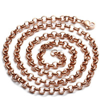Chaîne Rolo en Acier Inoxydable Non Soudé, Vente en Gros, Chaîne à Maillons Ronds pour Perles, Fabrication de Bijoux DIY, Chaîne pour Colliers et Bracelets avec Espaces Entre les Maillons