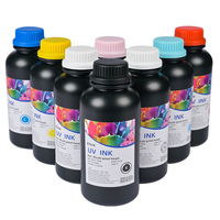 Encre UV 1000ML pour impression numérique Ricoh G5/G6, haute adhérence, forte résistance aux intempéries, large gamme de couleurs