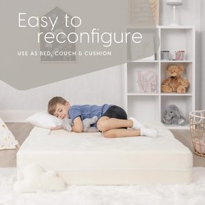 <span class=keywords><strong>Divano</strong></span> Componibile Compresso Sottovuoto Bianco Nuovo Design Morbido a Blocchi Convertibile in Letto per Bambini - Product Image 3