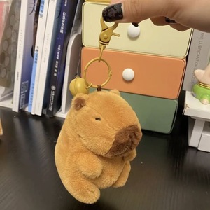 Ruunjoy - Llaveros de Peluche de Capibara de Simulación en Oferta, Adorables Colgantes de Animales de Peluche, Juguetes de Capibara - Product Image 2