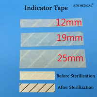 Bandes indicatrices de stérilisation à vapeur plasma pour autoclave chirurgical jetables, consommables médicaux, emballage et test AZR MEDICAL