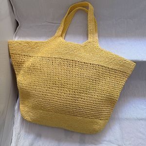 Bolso de Playa de Rafia de Diseño, Bolso de Compras de Lujo para Mujer, Gran Capacidad, Estilo Hobo, con Doble Correa para el Hombro, Dos Bolsillos, Tipo Maxi Cartera - Product Image 6
