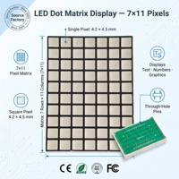 Modules d'affichage matriciel à points LED 7x11 haute luminosité, lumière rouge, pour indicateurs de position de l'étage d'ascenseur, fabrication OEM professionnelle