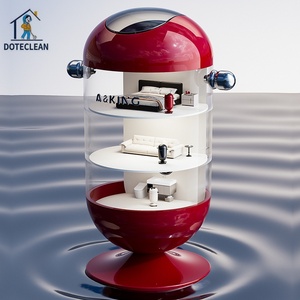 Thùng rác có nắp trượt sang trọng và cao cấp dành cho phòng khách Thích hợp cho phòng ngủ Sử dụng tại nhà Nhà bếp và phòng tắm - Product Image 2