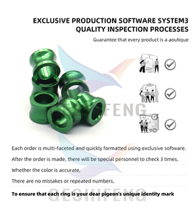 2022 7mm 8mm 9mm 10mm <span class=keywords><strong>Pha</strong></span> Pigeonringen met nummering, metalen aluminium, voor wedstrijduiven, telefoonnummer gepersonaliseerd - Product Image 5
