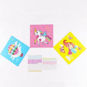 Autocollants créatifs avec <span class=keywords><strong>licorne</strong></span> <span class=keywords><strong>de</strong></span> diamant en cristal, étiquettes adhésives, image personnalisée, pour bricolage, peinture, jouets Puzzle - Product Image 1