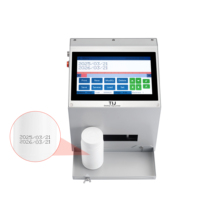 Yaomatec Impresora de Inyección de Tinta Estática de Escritorio TD10 con Memoria USB de 2-25.4MM y 17 Idiomas para Plástico, Metal y Aluminio