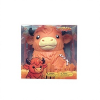 Vente en gros de jouets squishy géants en forme de vache des Highlands, en boîte, doux à presser, animaux de ferme mystérieux, anti-stress, cadeau, souvenir de fête