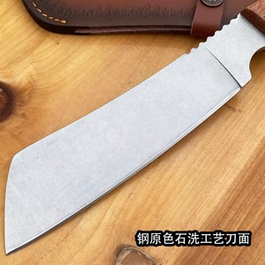 Couteau de survie multifonctionnel en acier inoxydable, personnalisable, pour le camping en plein air, petit couteau droit, manche en acier - Product Image 5