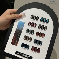 Ensemble de vernis à ongles en gel UV effet œil de chat Moonlight Glass 10 couleurs : gel UV non toxique pour des manucures DIY élégantes et professionnelles et des salons de manucure