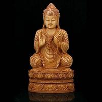 Patung Kwan Im Buddha Guanyin dari Batu Marmer Alam Besar, Ukiran Tangan, Polesan Modern untuk Luar Ruangan