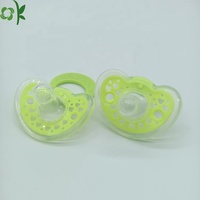 OKSILICONE Bébé Passificateurs Factice Translucide Silicone Bébé Sucette Mamelons Nouveau-Né Confort Sevrage Sommeil
