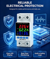Dispositif de protection de tension réglable 220V-63A AC monophasé 1 KVA, relais de protection, compteur d'énergie, affichage numérique, industriel