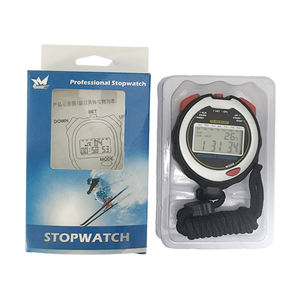 Chronomètre électronique numérique portable professionnel pour sports aquatiques avec affichage LCD à 2 lignes, 10 mémoires de tours et fonction de mesure de la température - Product Image 6