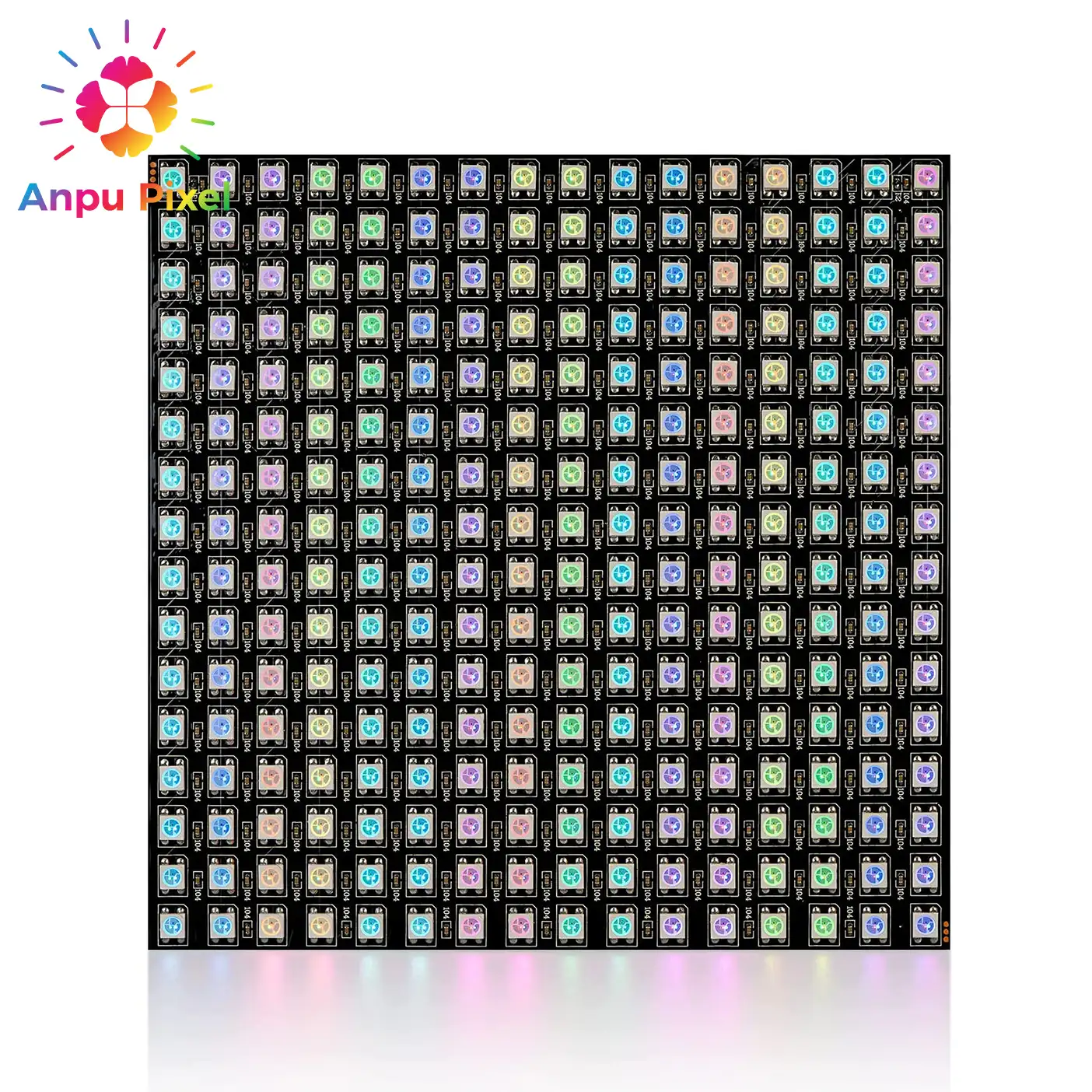 Bảng Điều Khiển ANPU WS2812B RGB 5050SMD 16X16 256 Pixel Kỹ Thuật Số Có Thể Điều Chỉnh Riêng Lẻ Linh Hoạt Cho Bảng Điều Khiển Được Lập Trình Arduino LED