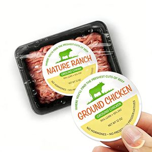 Etiquetas Adhesivas Personalizadas a Prueba de Agua para Alimentos, para Supermercados, Carne, Pescado y Productos Agrícolas - Product Image 2