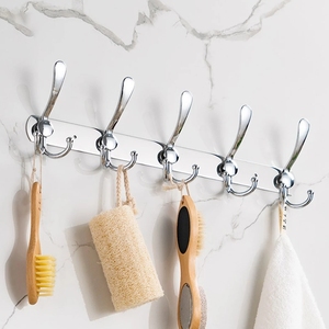 Stainless Steel <strong>Coat</strong> <strong>Rack</strong> <strong>Wall</strong> Mount 5 Tri Hooks Durable Robe Hat Clothes Hooks <strong>Coat</strong> Hook Rail Heavy Duty <strong>Coat</strong> Hangers <strong>Rack</strong> - Product Image 4